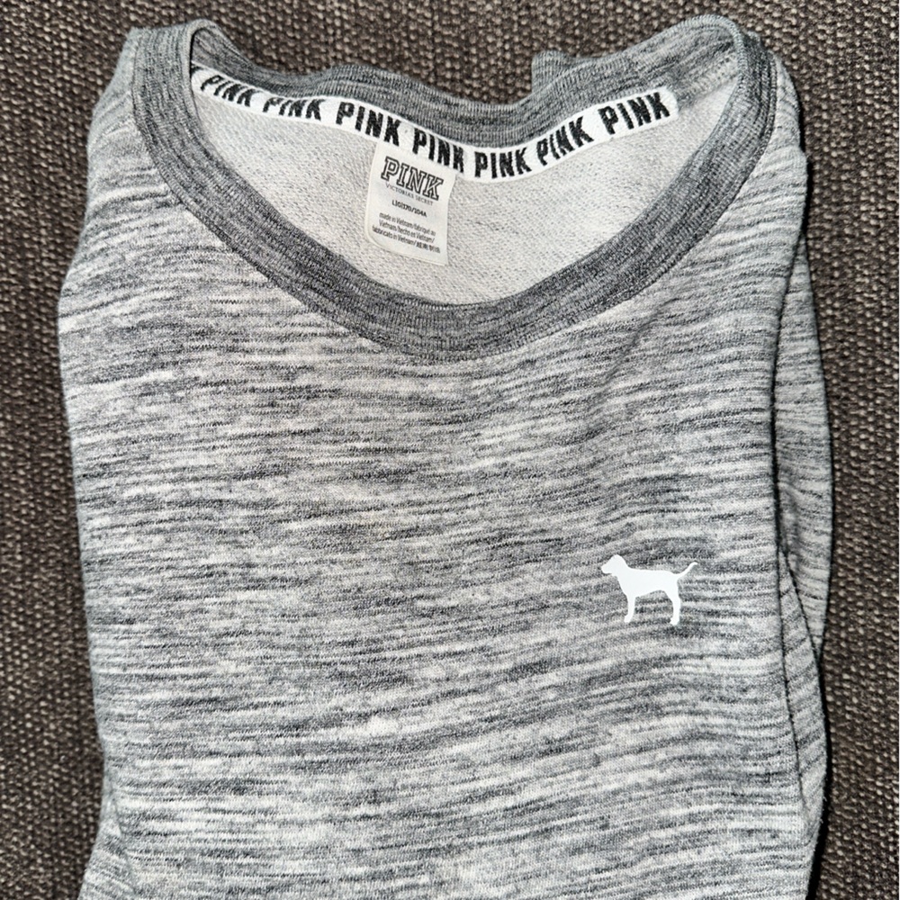 Heathered Gray PINK Victoria's Secret Top